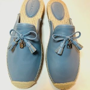 Rare COACH Cassidy Espadrilles Blue Size 7 Slip on